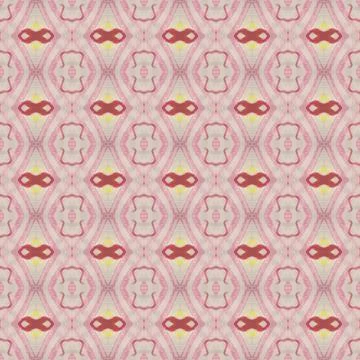 Shibori pattern. Ikat textile. Tie dye print. Red seamless stencil Stock Illustration