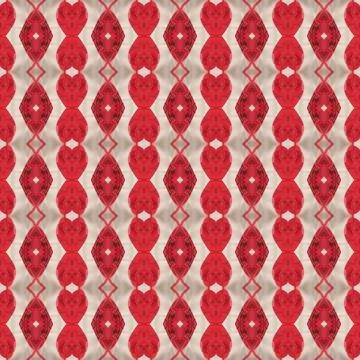 Shibori pattern. Ikat textile. Tie dye print. Red seamless stencil. Stock Illustration