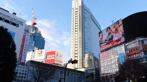 Shibuya Building Stock Footage 100568177