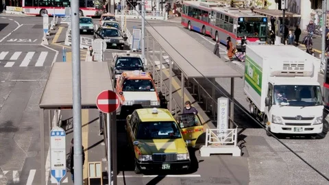 Shibuya Bus Station Video stock 101405805