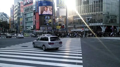 Shibuya cross walking Stock Footage 159745034
