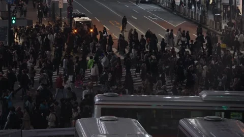 Shibuya crossing crowd Stock Footage 273183346