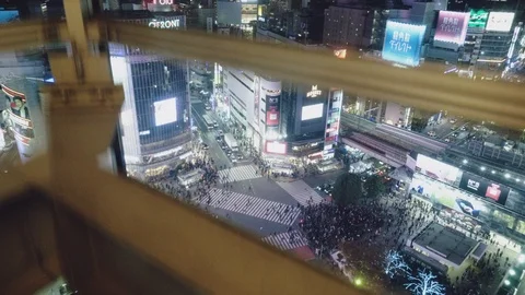 Shibuya crossing from elevator Vídeo Stock 99631641