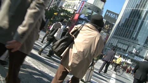Shibuya Crossing Video stock 32087802