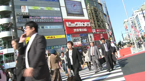 Shibuya Crossing Stock Footage 32240169