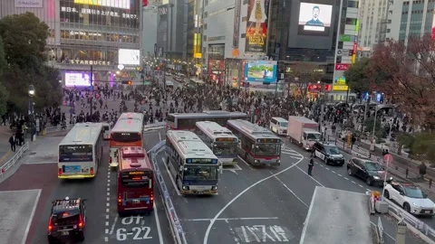 Shibuya Crossing Stock Footage 294775380