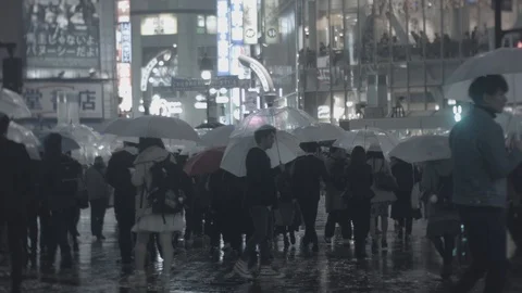 Shibuya crossing low angles (log) Stock Footage 126935964