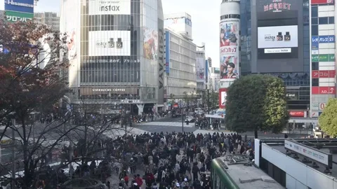 Shibuya Crossing timelapse Stock Footage 99217518