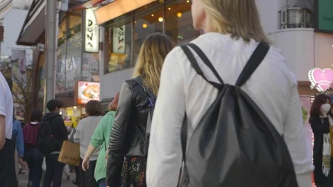 Shibuya District at Night Stock Footage 98312259