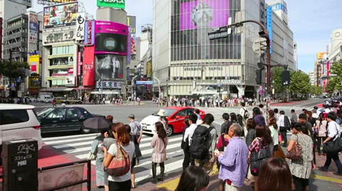 Shibuya. Editorial. Stock Footage 34530220