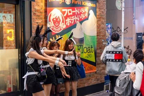Shibuya Halloween in 2018 스톡 사진