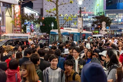Shibuya Halloween in 2018 Stock Photos