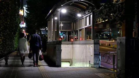 SHIBUYA NIGHT SCENE Stock Footage 84741678