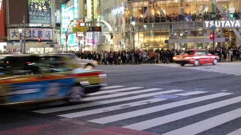 SHIBUYA NIGHT SCENE Stock Footage 84741857