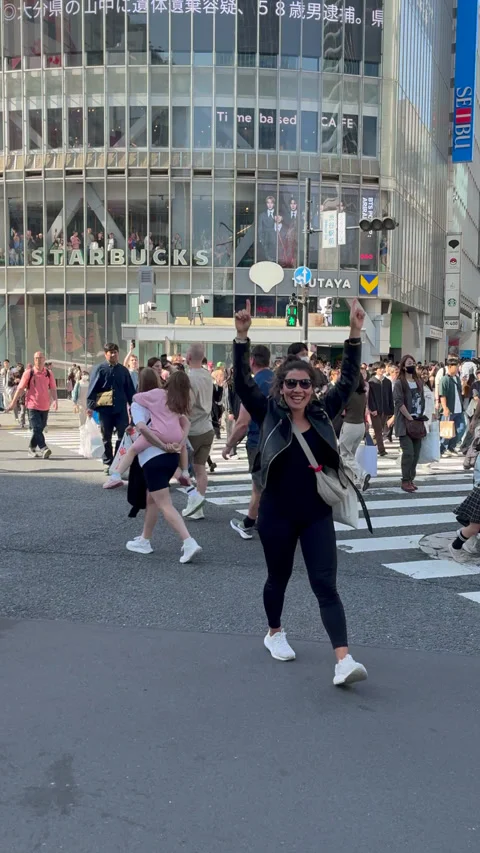 Shibuya Scramble Crossing Stock Footage 340665650