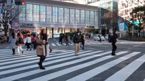 SHIBUYA SCRAMBLE Stock Footage 84292041