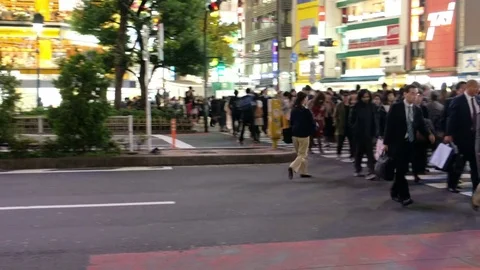 SHIBUYA SCRAMBLE Stock Footage 84741318