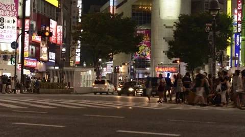 Shibuya Time Lapse Corner.mp4 Video stock 40470847