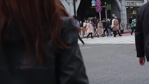 Shibuya walking1 Stock Footage 159841753