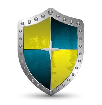 Shield 3D style 스톡 일러스트