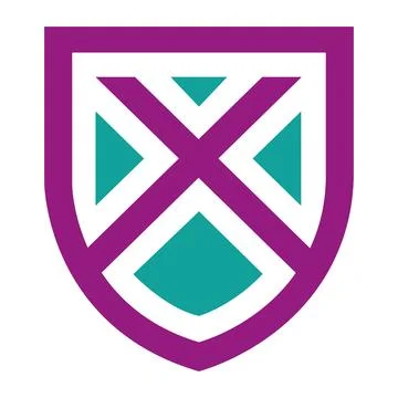 Shield Abstract Pattern Logo Design Badge Emblem Icon Template Vector Stock Illustration