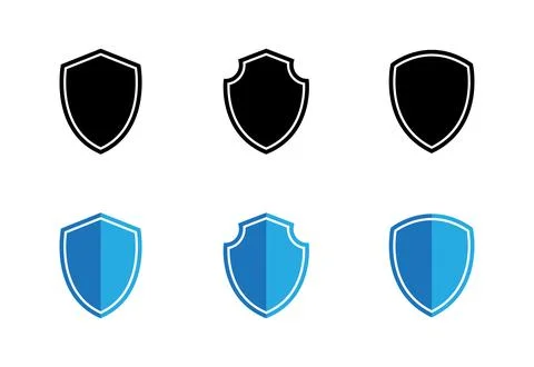 Shield and Emblem Shape Collections. Shield and badge pack vector illustratio Stock-Illustration