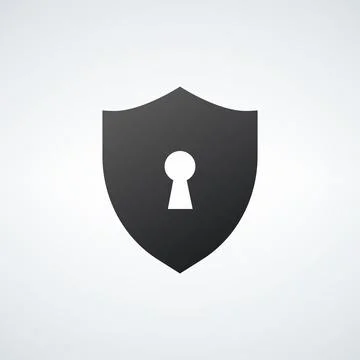 Shield and keyhole icon. Element of web icon for mobile concept and web apps Stock Illustration