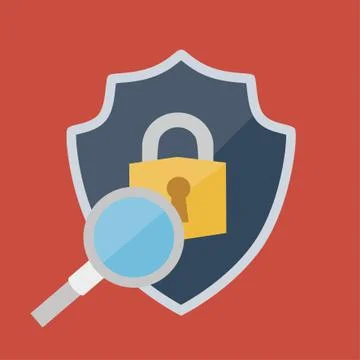 Shield and security system design Stock Illustration