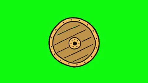 Shield animation on green screen 動画素材 328898464