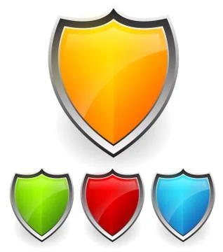 Shield, armor vector Illustrazione stock