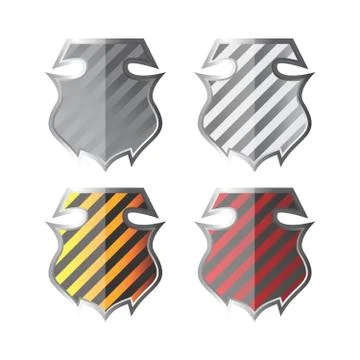 Shield art illustration Stock Illustration