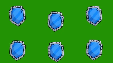 shield background rotation animation. | Stock Video | Pond5