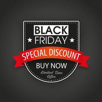 Shield Black Friday Dark Background Stock Illustration