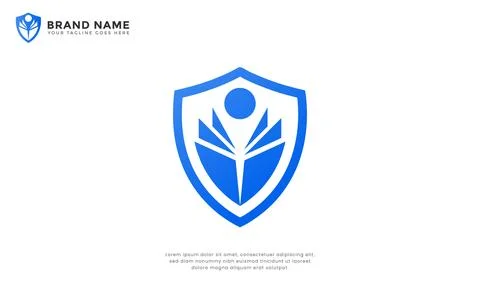 Shield Book Education Logo Stock Illustration