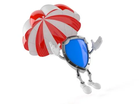 Shield character Stock Illustration