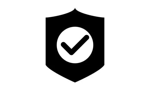Shield Check Icon Vector Illustration Design Stock Illustration