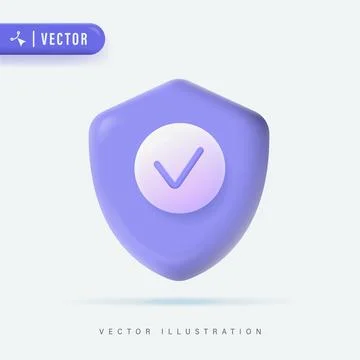 Shield check Stock Illustration