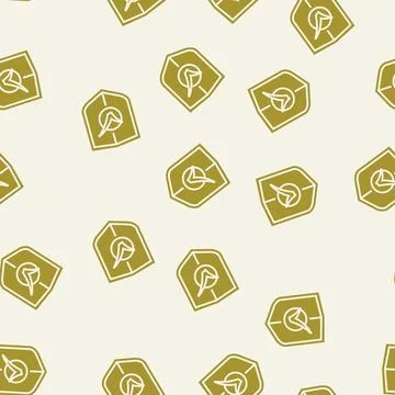 Shield check mark glyph seamless pattern イラスト素材