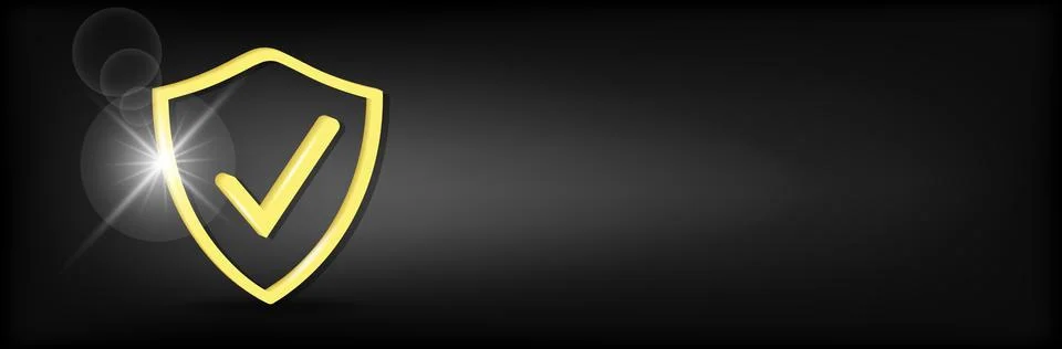 Shield with check mark icon 스톡 일러스트