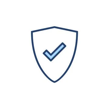 Shield check mark icon vector. Protection approve sign. Insurance icon Stock Illustration