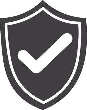 Shield check mark Stock Illustration