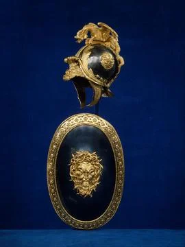 Shield in the Classical Style probably ca. 176070 French, Paris The great w.. Foto stock