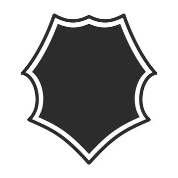 Shield with contour.  Safe and protect logo. Fully editable vector image. Stock Illustration