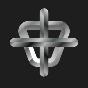 Shield with cross icon Stock Illustration