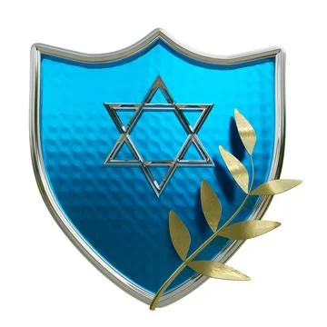 Shield Davids Star Stock Illustration