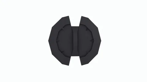 Shield design isolated on white background 스톡 동영상 306785437