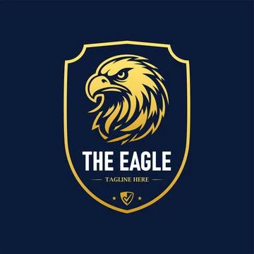 Shield Eagle Logo Design Vector illustration template Stock Illustration