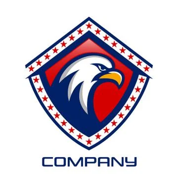 Shield Eagle logo Stock Illustration