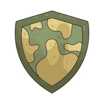 Shield emblem illustration Stock Illustration