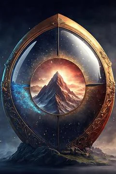 Shield of far sight Stock Illustration